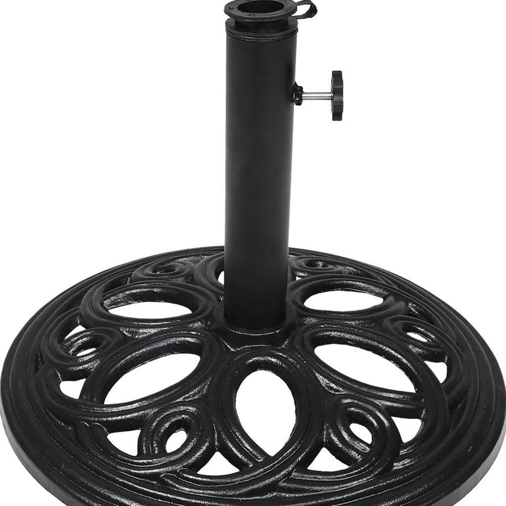 Black Market Umbrella Cast iron Free Standing Adjustable Umbrella Base