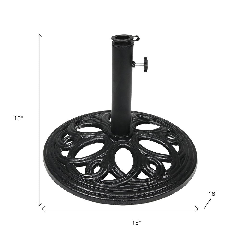 Black Market Umbrella Cast iron Free Standing Adjustable Umbrella Base