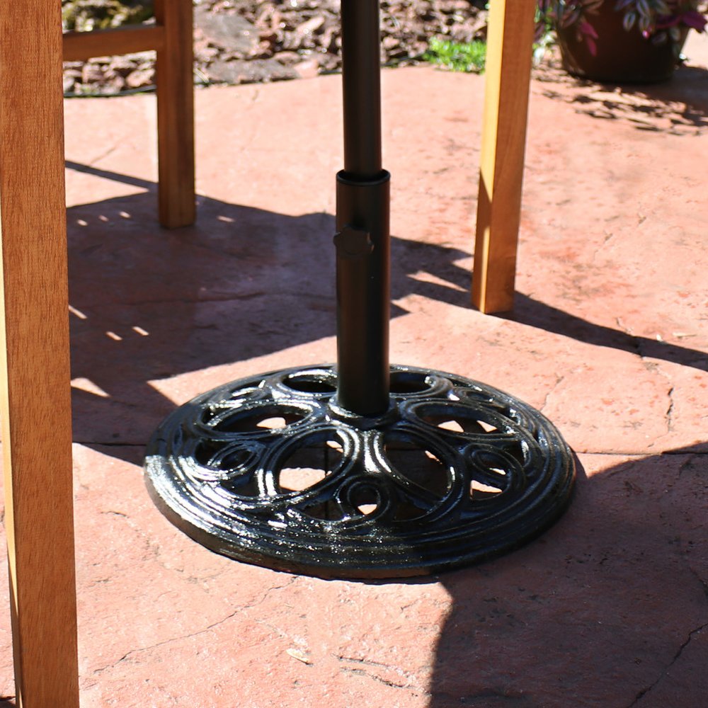 Black Market Umbrella Cast iron Free Standing Adjustable Umbrella Base