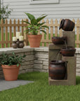 30" Brown Heavy Duty Plastic LED lights Garden Hanging Wall or Door Decor