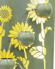 49" Light Green Steel LED lights Garden Hanging Wall or Door Decor