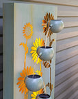 49" Light Green Steel LED lights Garden Hanging Wall or Door Decor