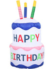 49" White Polyester Birthday LED lights Garden Hanging Wall or Door Decor