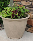 20" X 24" Beige Heavy Duty Plastic Round Pot Planter