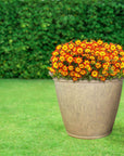 20" X 24" Beige Heavy Duty Plastic Round Pot Planter