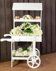 49" White Solid Wood Garden Hanging Wall or Door Decor