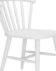 White Aluminum Windsor Back Dining Side Chair