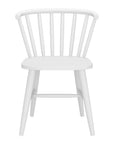 White Aluminum Windsor Back Dining Side Chair