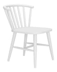 White Aluminum Windsor Back Dining Side Chair