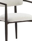 22" White Aluminum Outdoor Dining Chair