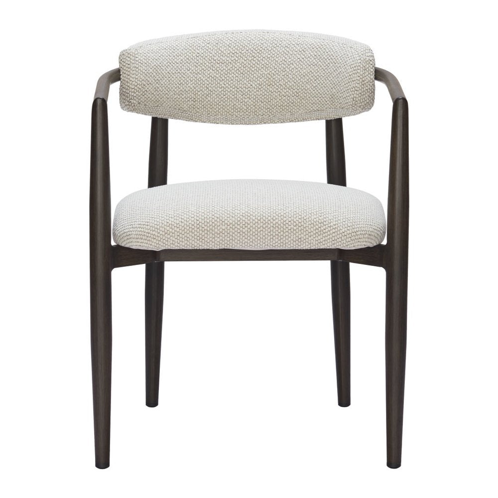 22" White Aluminum Outdoor Dining Chair