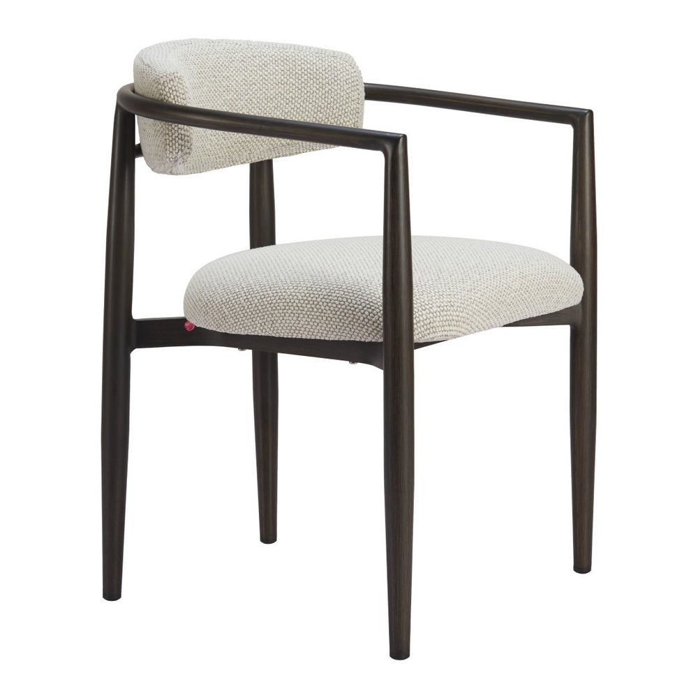 22" White Aluminum Outdoor Dining Chair
