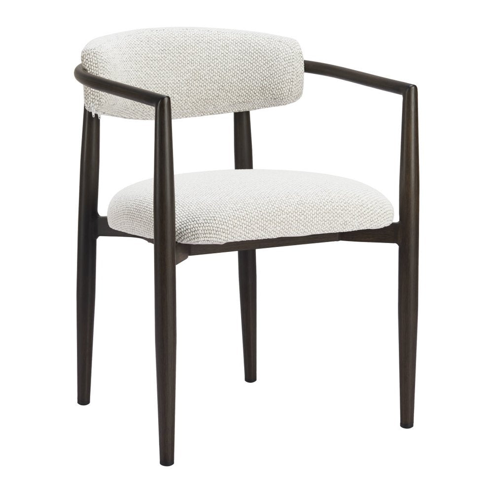 22" White Aluminum Outdoor Dining Chair