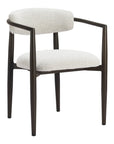 22" White Aluminum Outdoor Dining Chair