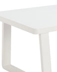 43" White Aluminum Outdoor Coffee Table