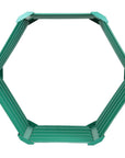16" X 41" Green Steel Hexagon Planter Box