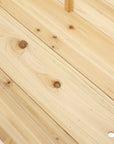 49" X 25" Natural Rectangular Raised Garden Bed