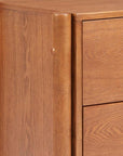 22" Walnut Solid Wood Two Drawer Nightstand