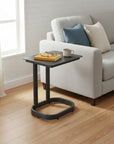 22" Black Aluminum Outdoor Side Table