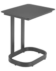 22" Black Aluminum Outdoor Side Table