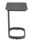 22" Black Aluminum Outdoor Side Table