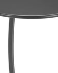 20" Black Aluminum Round Outdoor Side Table