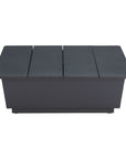 32" Gray Aluminum Square Outdoor Coffee Table