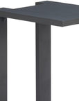 18" Black Aluminum Outdoor Side Table