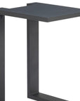 18" Black Aluminum Outdoor Side Table