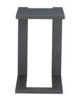 18" Black Aluminum Outdoor Side Table