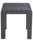 23" Black Aluminum Square Outdoor Side Table
