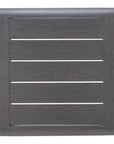 23" Black Aluminum Square Outdoor Side Table
