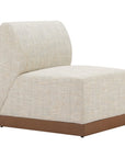 24" Beige Aluminum Outdoor Accent Chair