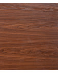 24" Brown and Black Wood and Steel Square Bar Table