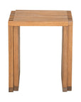 27" Natural Solid Wood Extendable Indoor Outdoor Bench