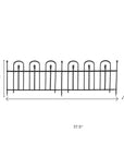 Black Steel Garden Stake