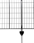 Black Steel Garden Stake