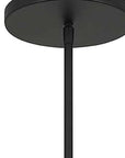 Black And White Frosted LED Dimmable Outdoor Hanging Light With Black Shades