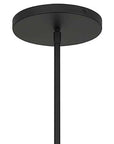 Black And White Frosted LED Dimmable Outdoor Hanging Light With Black Shades