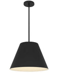 16" Black Aluminum Cone LED Dimmable Outdoor Pendent Hanging Light