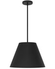 16" Black Aluminum Cone LED Dimmable Outdoor Pendent Hanging Light