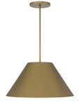 22" Antiqued Brass Aluminum Cone LED Dimmable Outdoor Pendent Hanging Light