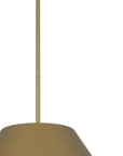 22" Antiqued Brass Aluminum Cone LED Dimmable Outdoor Pendent Hanging Light