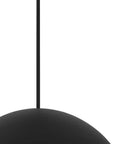 24" Black Aluminum Dome LED Dimmable Outdoor Pendent Hanging Light