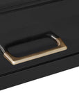 40" Black Wood Vanity Table