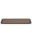 Set Of Six Black And Natural Polypropylene And Rubber Stair Treads