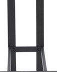 Set of Two 26" White And Black Fabric And Steel Low Back Counter Height Bar Chairs