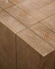 49" Natural Wood Chunky Rectangular Coffee Table