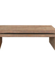 48" Natural Wood Distressed Frame Coffee Table