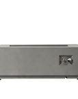 50000 BTU 42" Gray Steel Propane Rectangular Fire Pit With Cover